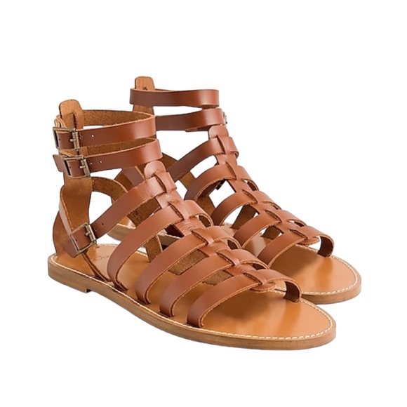 J. Crew Shoes - J.Crew Leather Gladiator Sandals Size 8